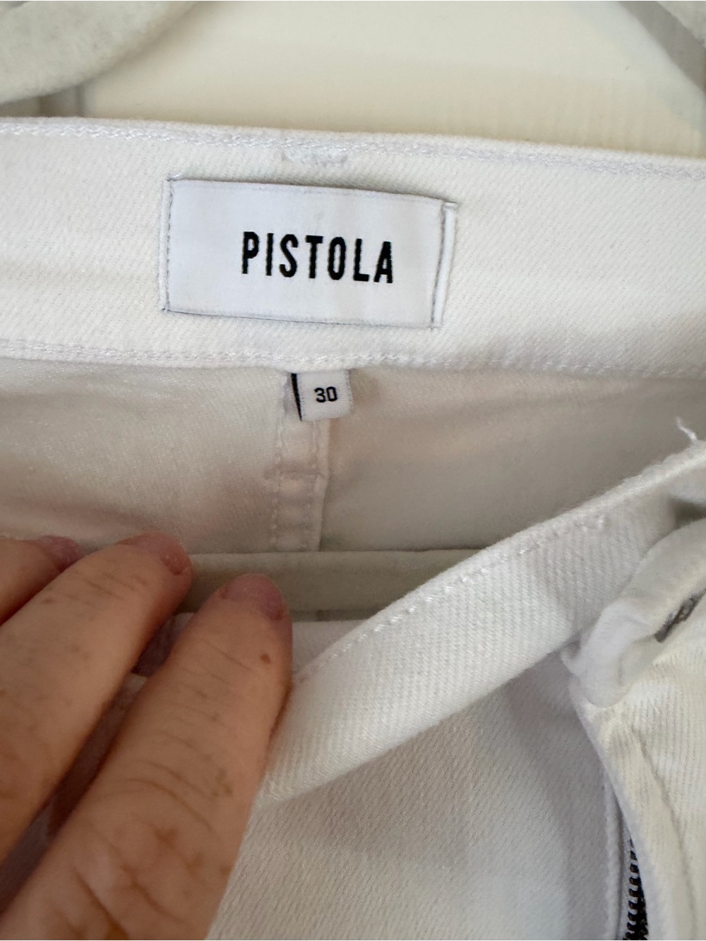 Pistola Vivid White Denim Pants (Anthropologie)
